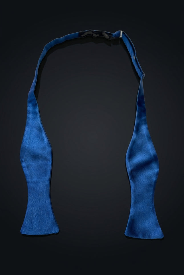 Self-Tie Bow Tie - Blue - untied