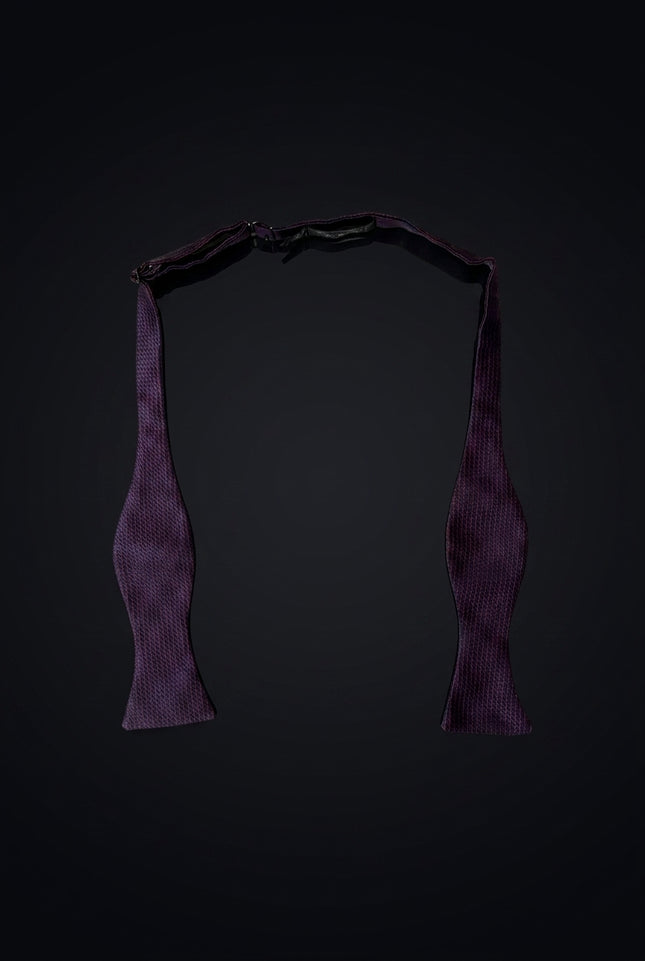 Self-Tie Bow Tie - Dark Purple Other - untied