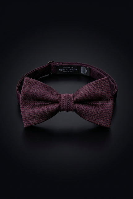 Self-Tie Bow Tie - Dark Burgundy Other - front