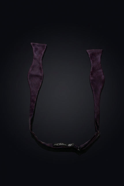 Self-Tie Bow Tie - Dark Burgundy Other - untied