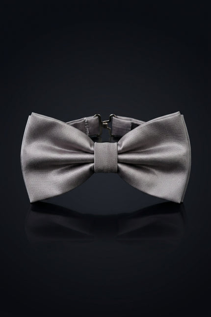 Self-Tie Bow Tie - Gray - front