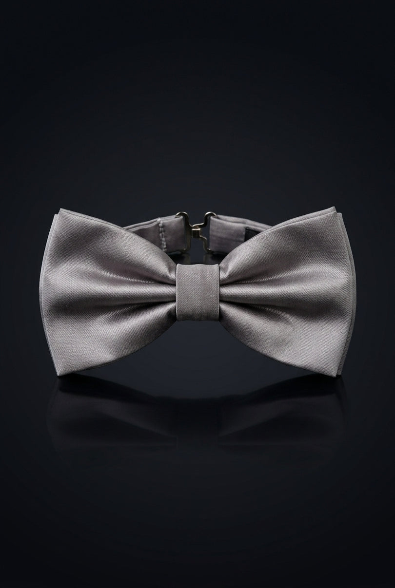 Self-Tie Bow Tie - Gray - front