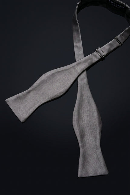 Self-Tie Bow Tie - Gray - untied