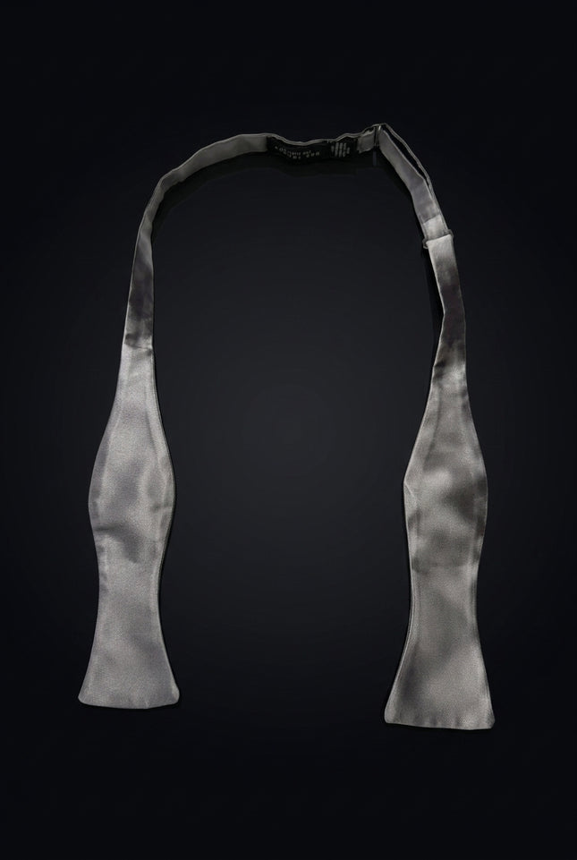 Self-Tie Bow Tie - Grey - untied