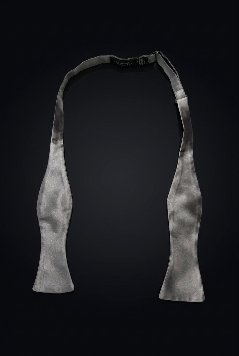Self-Tie Bow Tie - Grey - untied