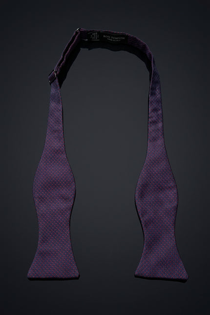 Self-Tie Bow Tie - Navy Blue Other - untied