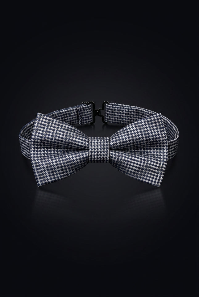 Self-Tie Bow Tie - Navy White Other - front
