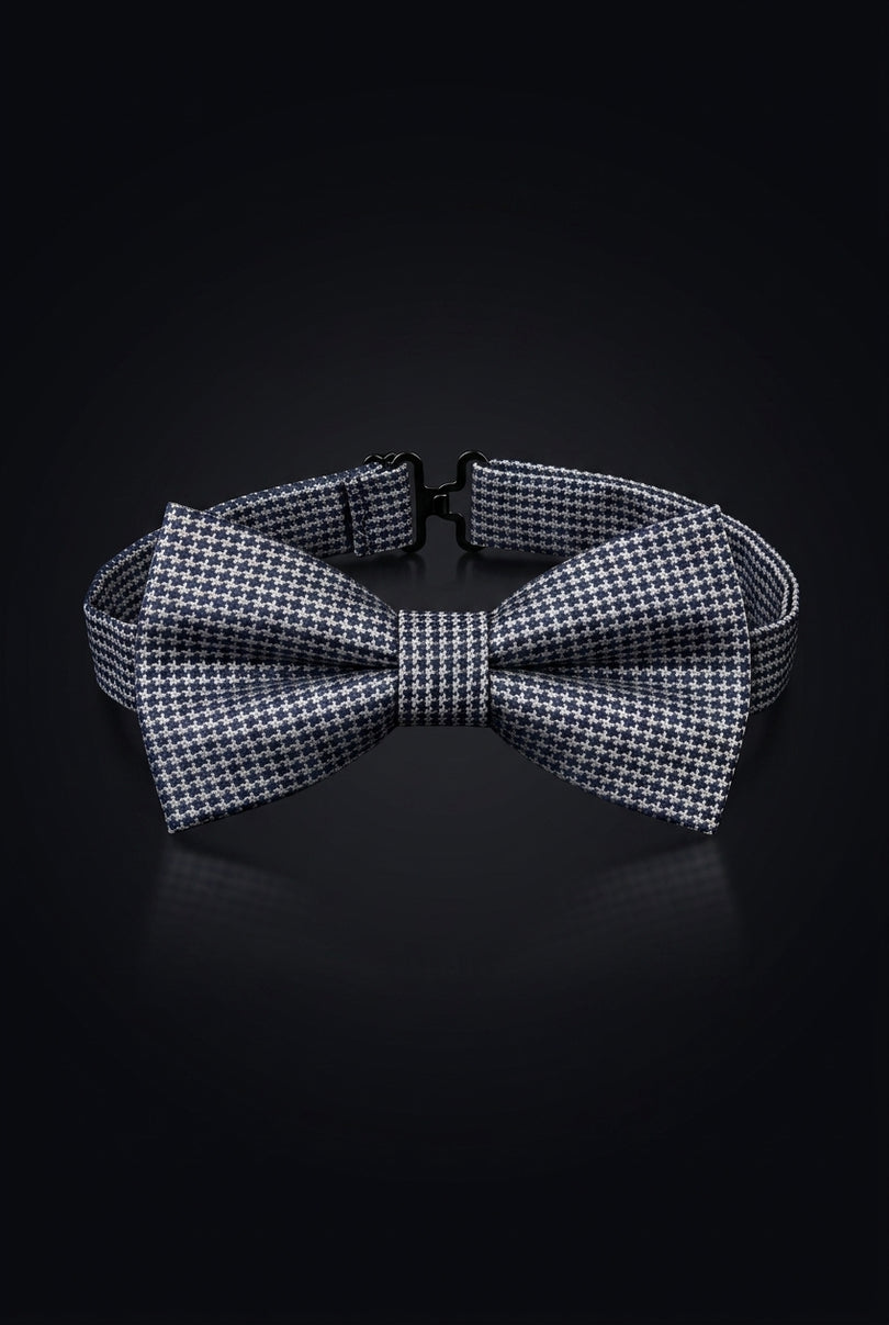 Self-Tie Bow Tie - Navy White Other - front