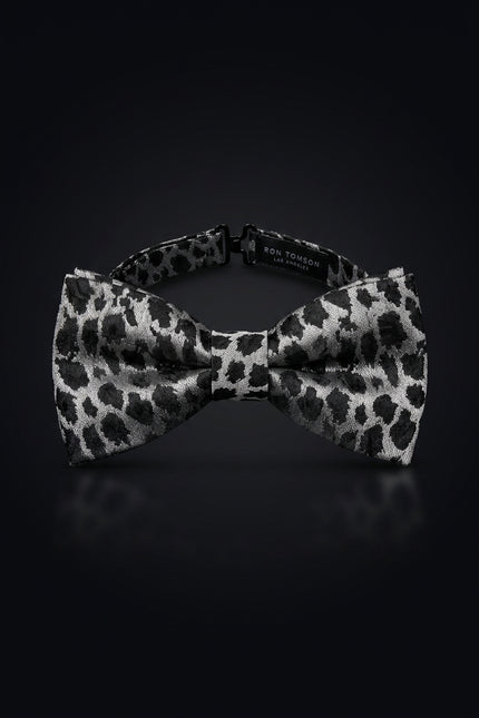 Self-Tie Bow Tie - Silver Black Other - front