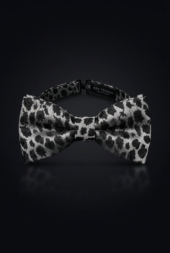 Self-Tie Bow Tie - Silver Black Other - front