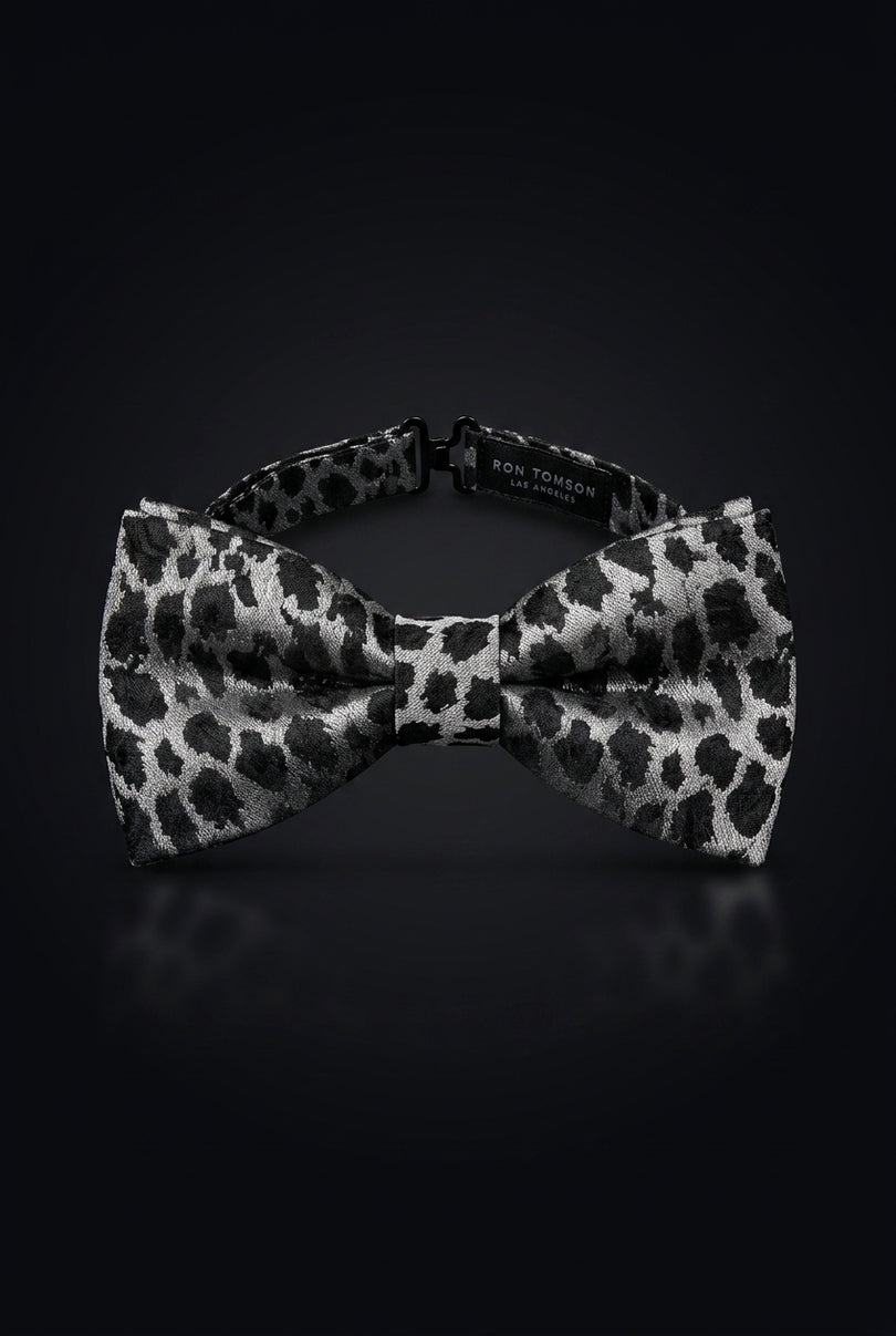 Self-Tie Bow Tie - Silver Black Other - front