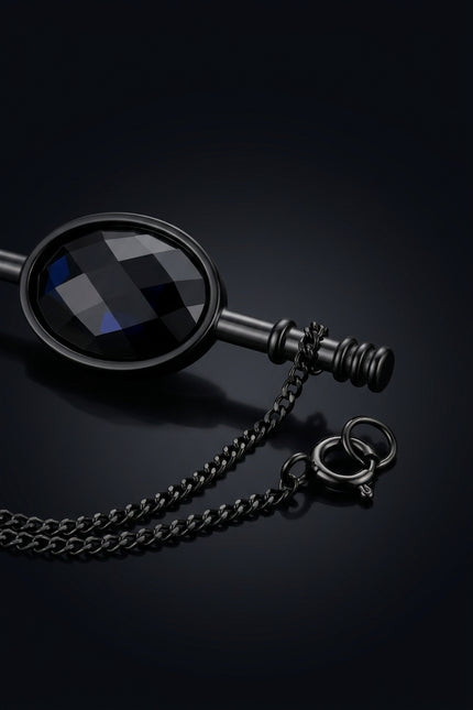 Collar Bar - Black bar_oval_center - detail