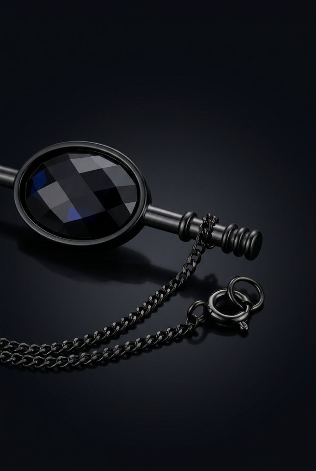 Collar Bar - Black bar_oval_center - detail