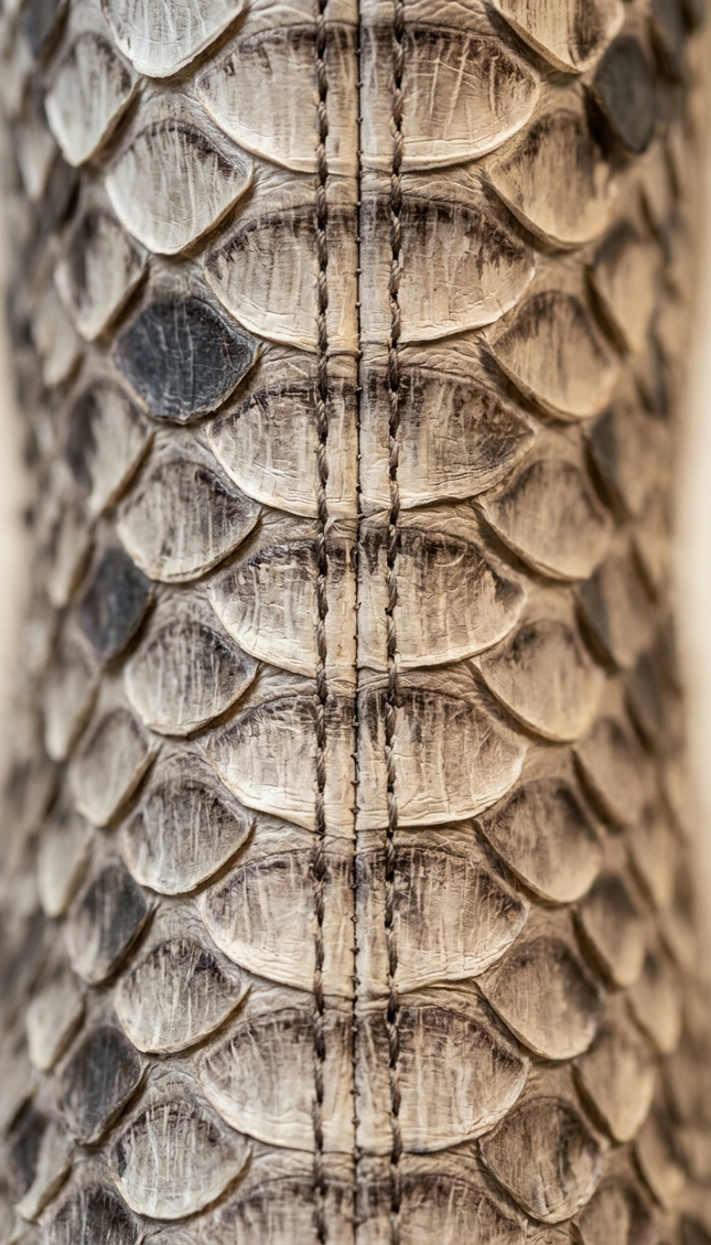 Python Snakeskin Side-Zip Boots - Beige