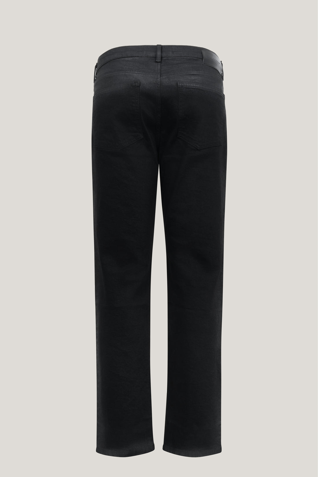 Side Waxed Tapered Jeans - Black