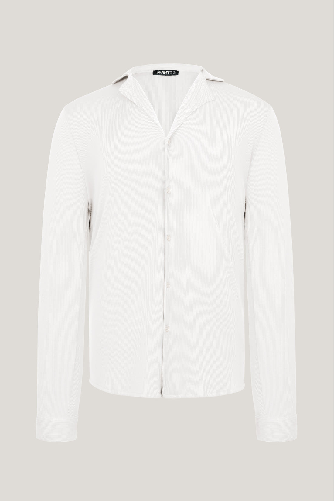 Lightweight Drapery Plisse Shirt - Off White