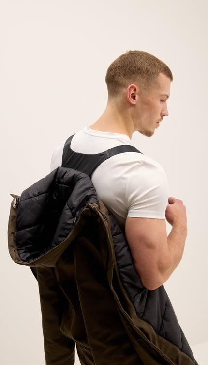 Gemütlicher, nahtloser Wintermantel – Khaki