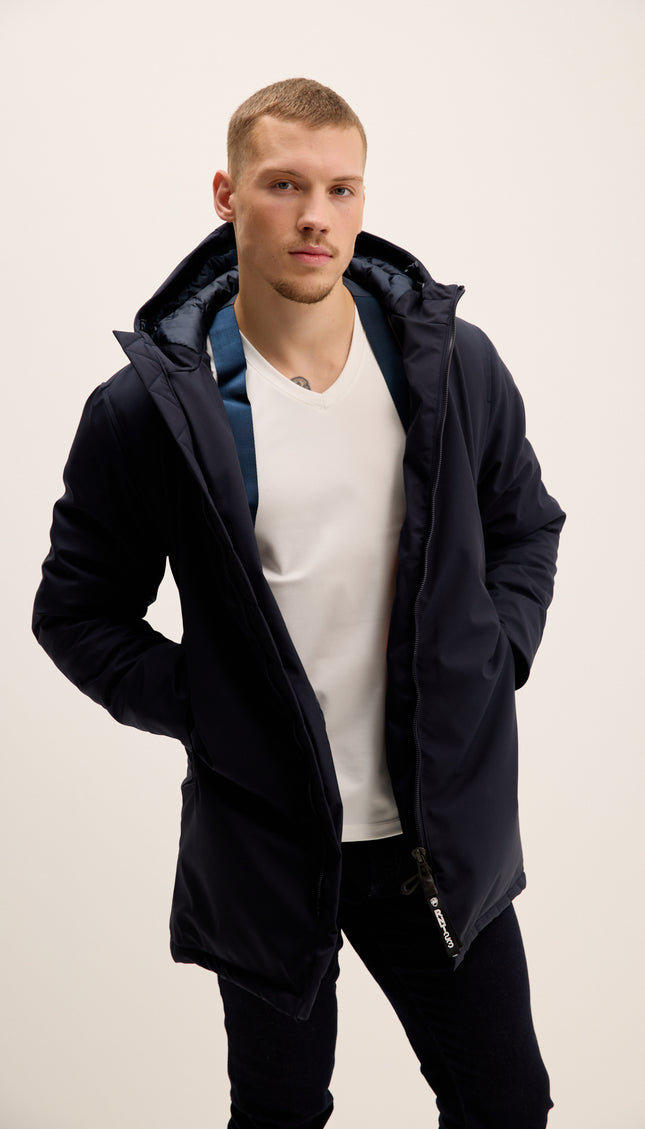 Cozy Seamless Winter Coat - Navy