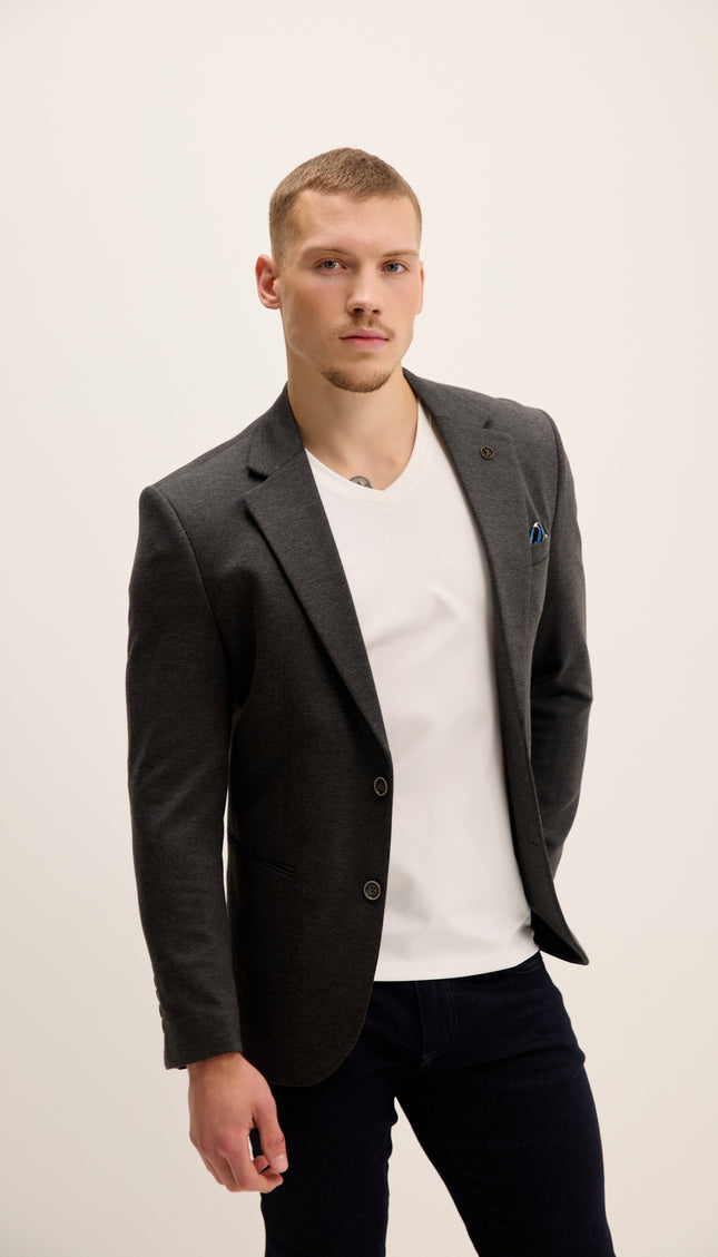 Classic Fit Blazer - Anthracite