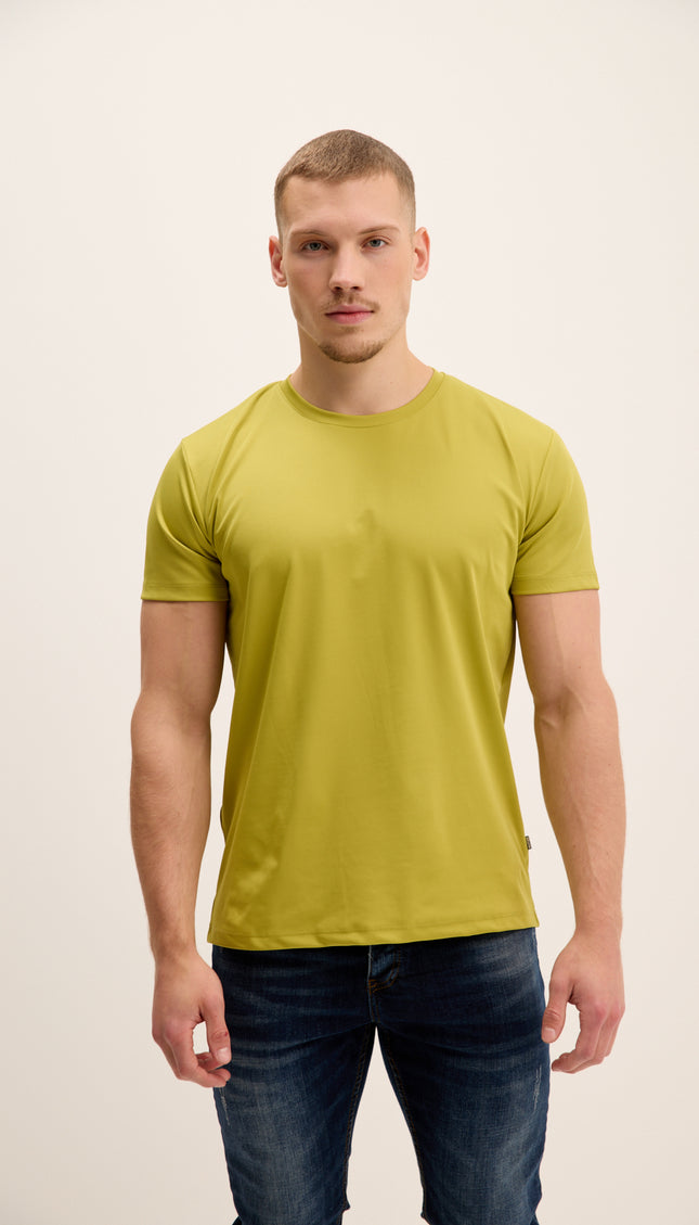 T-shirt à col rond Luxurious Glow - Vert pétrole