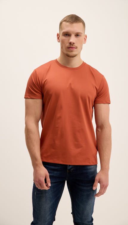 Luxuriöses Glow-T-Shirt mit Rundhalsausschnitt – Fliesen