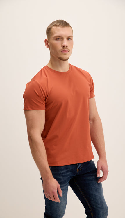 Luxuriöses Glow-T-Shirt mit Rundhalsausschnitt – Fliesen