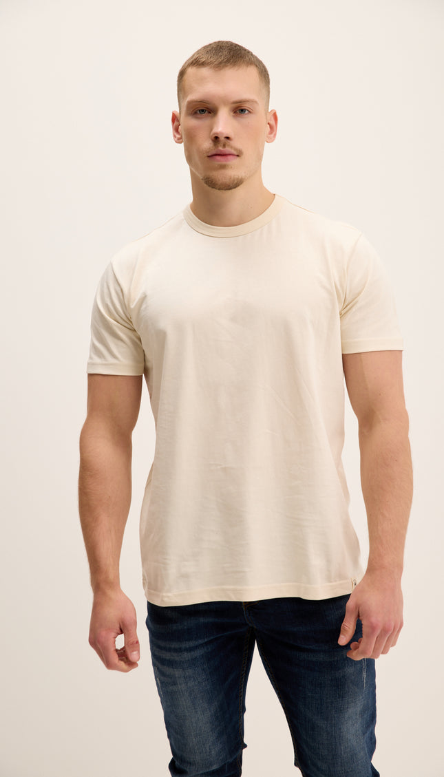 Lightweight Cotton T-shirt - Beige