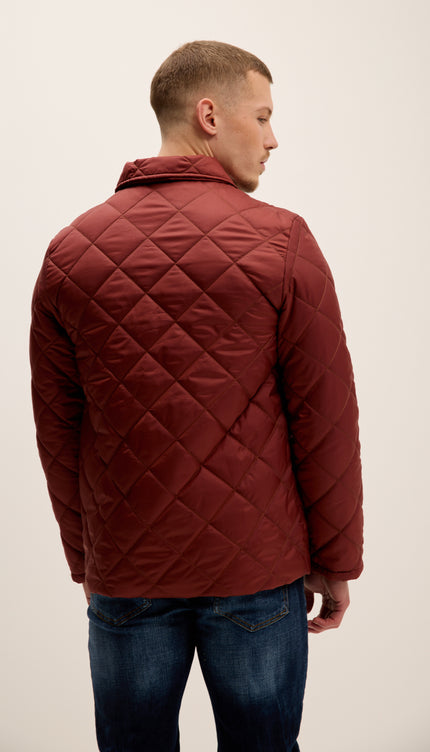 Leicht wattierte Jacke mit Reißverschluss – Fliesenfarben