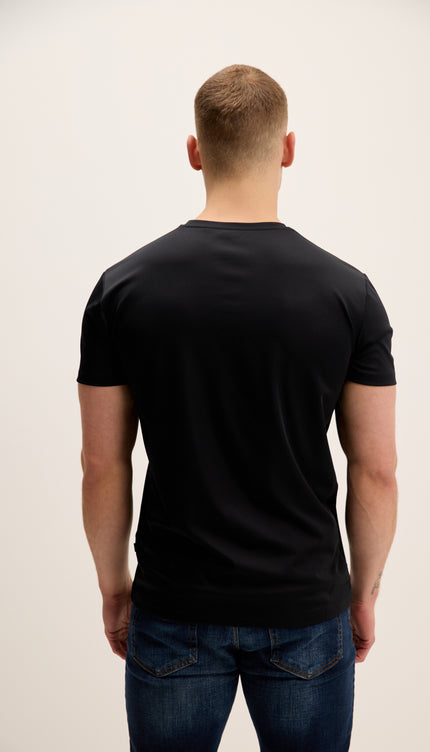 Luxurious Glow Crew-Neck T-Shirt - Black