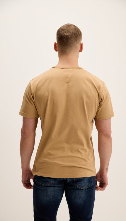 Lightweight Cotton T-shirt - Camel