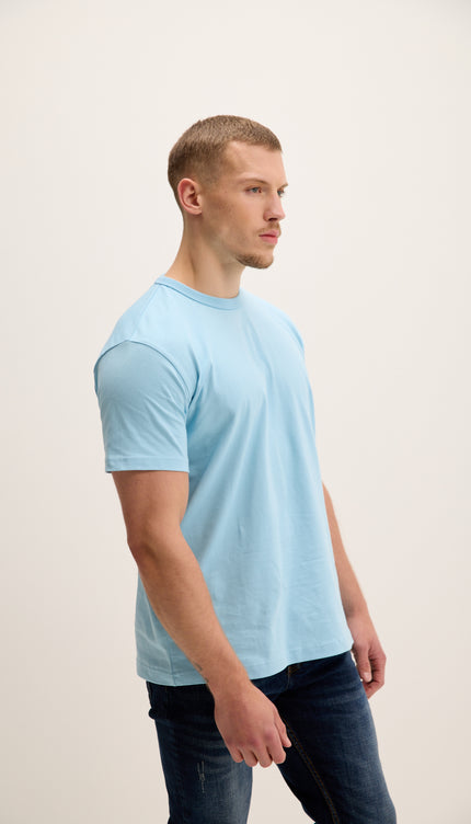 Lightweight Cotton T-shirt - Blue