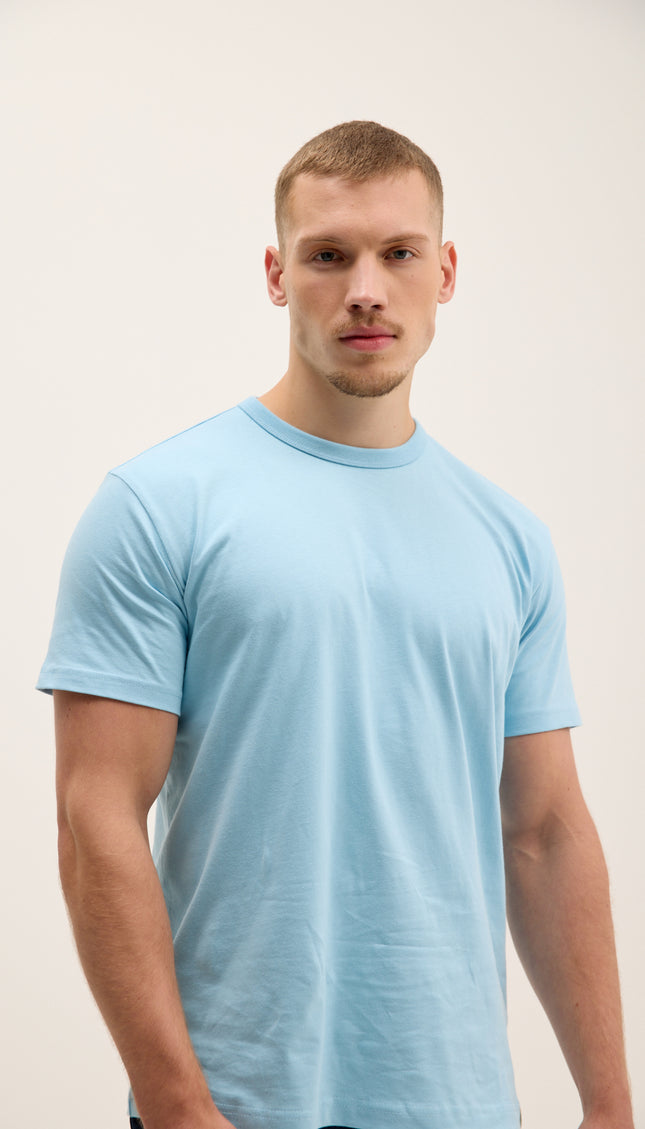 Lightweight Cotton T-shirt - Blue