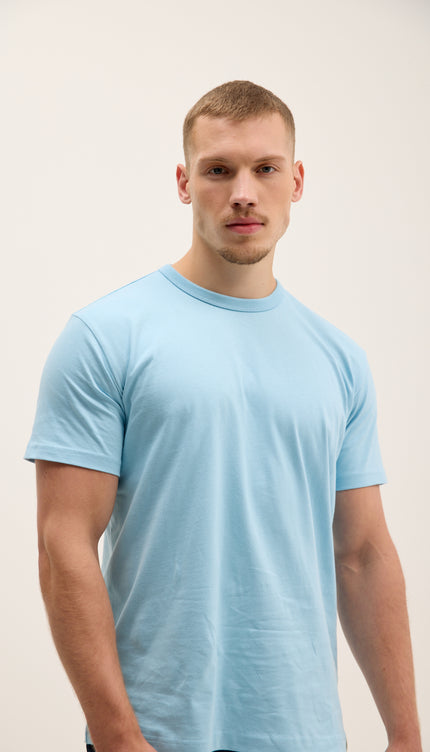 Lightweight Cotton T-shirt - Blue