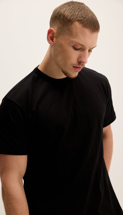 T-shirt léger en coton - Noir