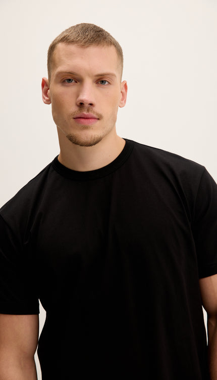 T-shirt léger en coton - Noir