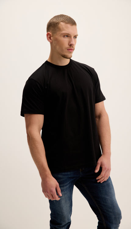 T-shirt léger en coton - Noir