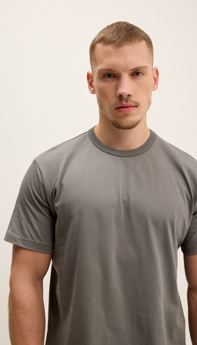 Lightweight Cotton T-shirt - Anthracite