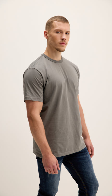 T-shirt léger en coton - Anthracite