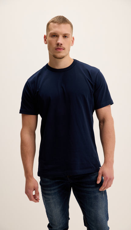 T-shirt léger en coton - Bleu marine