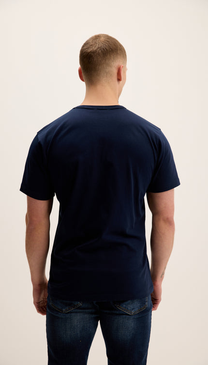 T-shirt léger en coton - Bleu marine