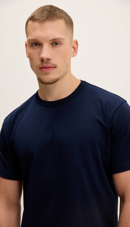 T-shirt léger en coton - Bleu marine