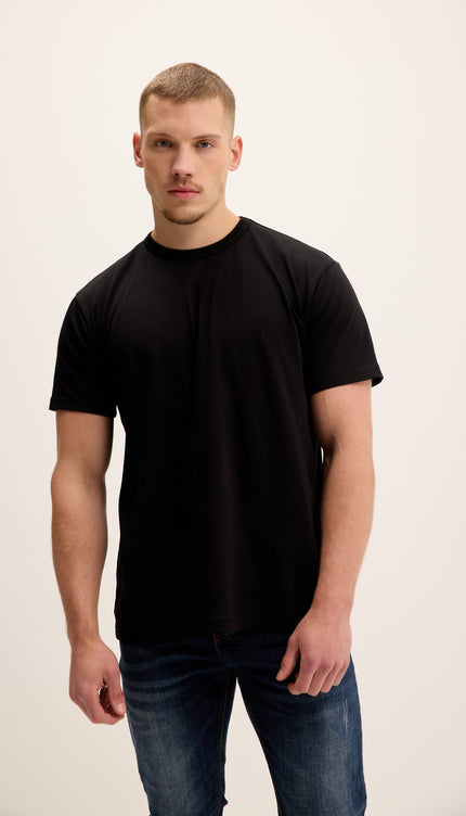 T-shirt léger en coton - Noir