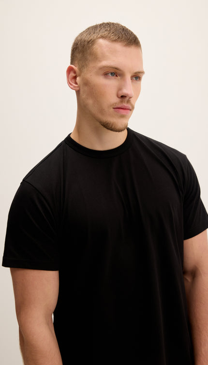 T-shirt léger en coton - Noir