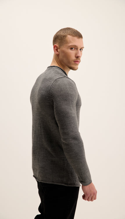 Tube Soft Pullover Sweater - Anthracite