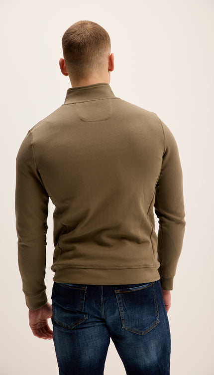 Double Zip Trainer Jacket - Green