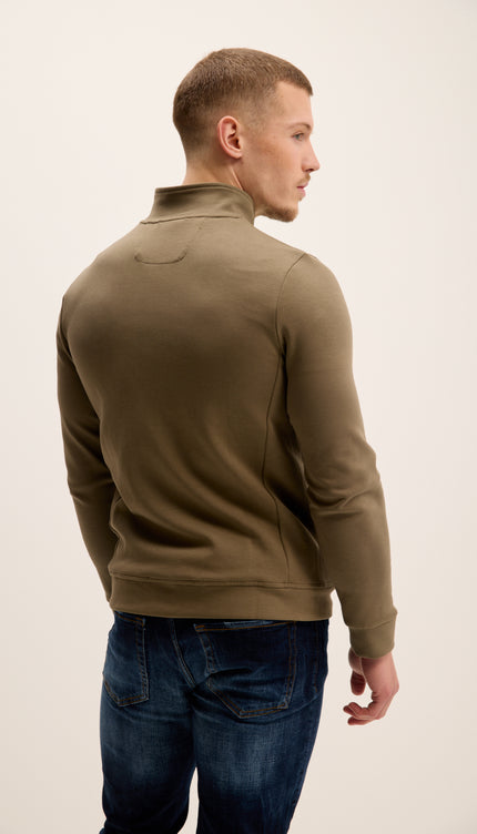 Double Zip Trainer Jacket - Green