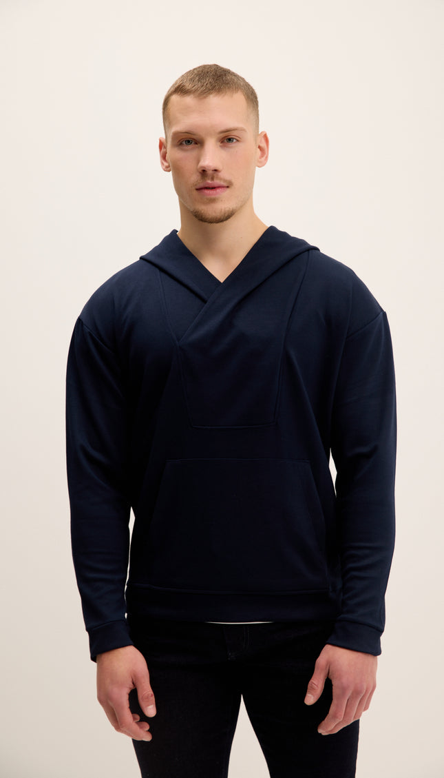 Weekend Hooded Sweater -  Navy