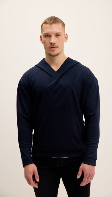 Weekend Hooded Sweater -  Navy
