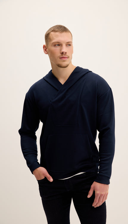 Weekend Hooded Sweater -  Navy