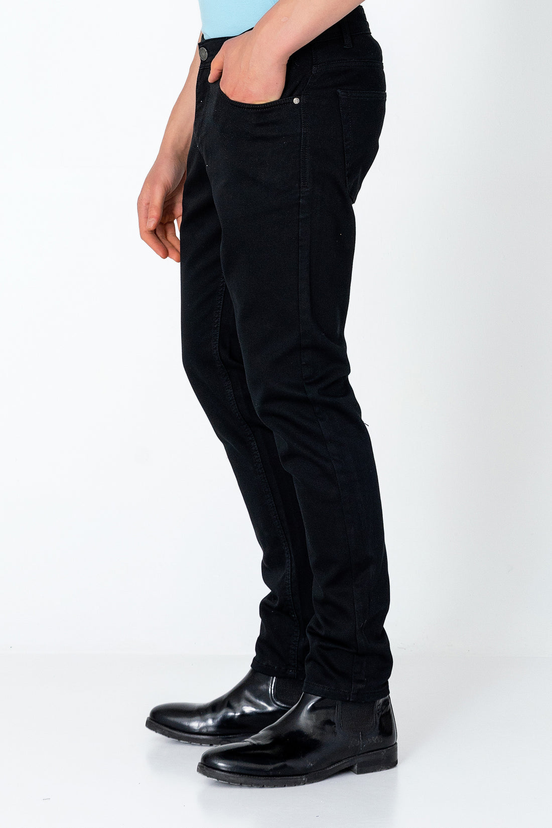 Super Soft 5-pocket Style Pants - Jet Black